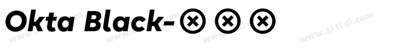 Okta Black字体转换